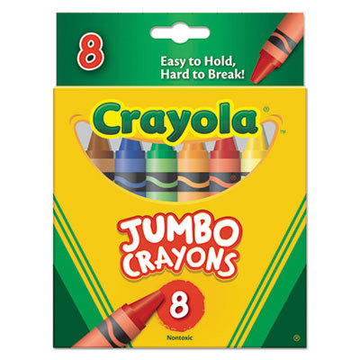 CRAYON,JUMBO,8 BX,AST
